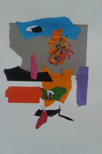 Neville Paine Artist 197(500) Series 4 - Gouache Collage No 1