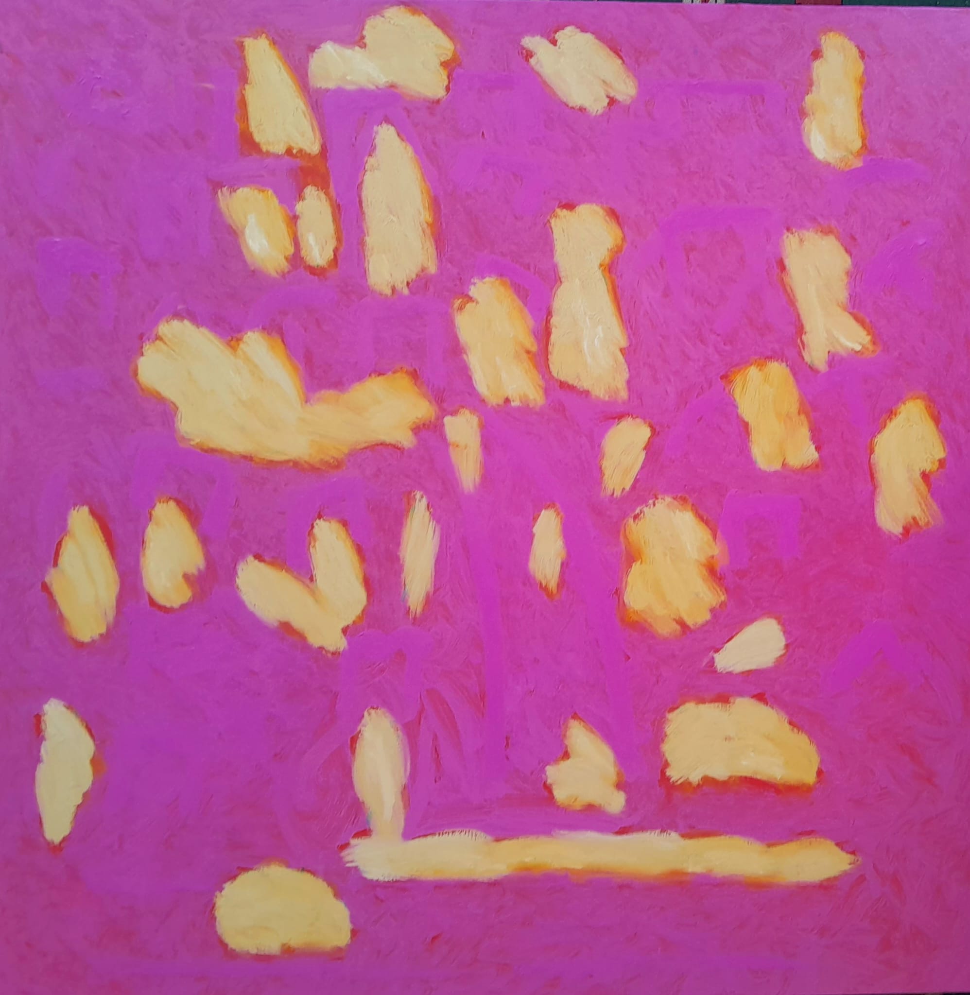 Spring 9 100x100 cm oil on canvas Neville Paine Artist